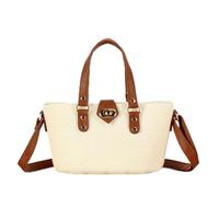 WJUHYGTF Borsa Da Spiaggia Di Paglia, Borsa Di Paglia Borse Di Paglia Per Le Donne, Piccola Tote Bag, Borsa A Tracolla, Borse A Cestino Alla Moda, Borsa Di Paglia Intrecciata,C