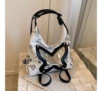 WJUHYGTF Borse Da Donna in Pelle PU, 2024 Nuova Borsa A Tracolla Con Motivo A Farfalla Per Le Donne Zaino Impermeabile Borsa Da Viaggio Zaino Retrò,Nero