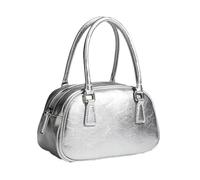 WJUHYGTF Piccola Borsa A Tracolla Per Le Donne in Pelle PU, Piccola Borsa Da Sera Frizione Borsa A Tracolla Borsa A Tracolla Borsa A Tracolla Con Cerniera,Argento