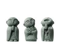 WJUHYGTF Statua Giapponese di Jizo Buddha, Figurine di Monaco Che Prega Feng Shui per Interni Ed Esterni Acquario Giardino Decorazione Domestica Accessori per Il tè,C