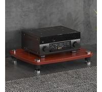 WJVXDP Rack Audio, Scaffale Angolare for Supporto Multimediale Av | Scaffale for Dvd, Supporto for Intrattenimento, Torre Audio for Rack, Supporto for Giradischi(Teak,60x48x10cm)