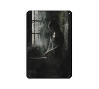 WJWART Poster retrò in metallo con scritta Lady Macbeth che si lava le mani, decorazione da parete, per bar, grotte, bar, famiglie, garage, 20 x 30 cm