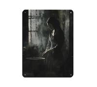 WJWART Poster retrò in metallo con scritta Lady Macbeth che si lava le mani, decorazione da parete, per bar, grotte, bar, famiglie, garage, 30 x 40 cm