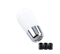 Wjwftcmk Testa Della Leva Cambio Pomello Del Cambio Universale In Plastica Leva A Forma Mazza Baseball 59 Mm 89 Per Manuale(White-Oval)