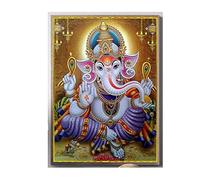 WJWGP Ganesha Arte Quadri Religiosa Fede Tela Poster Stampa India Religiosa Parete Quadro per Soggiorno Stanza Casa Decorazioni Opera d'Arte Poster 50x70cm No Cornice