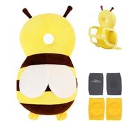 WJWINER Baby Head Protector, protezione per la testa del bambino, cuscino di protezione regolabile, con ginocchiere, protezione per la testa del bambino, per gattonare e imparare a camminare, a forma