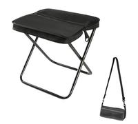 WJWZZGYL Foldable Backpack Stool,Portable Seats for Mountaineering and Hiking,leggeri ma robusti sedile pesca campeggio sgabelli (Nero, 29,9 x 25,9 x 31,8 cm)