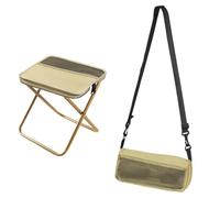 WJWZZGYL Foldable Backpack Stool,Portable Seats for Mountaineering and Hiking,leggeri ma robusti sedile pesca campeggio sgabelli (Cachi, 26,9 x 23,9 x 23,8 cm)