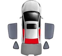 WJWZZGYL Parasole Auto per VW Polo 2018-2023,Finestrini Laterali Parasole Parabrezza Magnetico Parasole Protezione Solare Tenda Accessori Auto,5PCS Rear Train Back