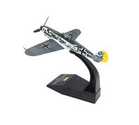 WJXNNON Aereo Da Caccia Tedesco Della Seconda Guerra Mondiale Bf-109, Modello In Lega, Scala 1:72, Giocattolo Da Collezione War Thunder, Pronto All'uso.(Black)