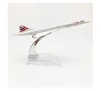 WJXNNON Per Concorde Air France, Modello Di Aereo In Lega Pressofusa, Giocattolo Da Collezione, Arredamento Per La Casa, Scala 1:400, 16 Cm(Britain)