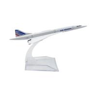 WJXNNON Per Concorde Air France, Modello Di Aereo In Lega Pressofusa, Giocattolo Da Collezione, Arredamento Per La Casa, Scala 1:400, 16 Cm(France)
