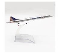 WJXNNON Per Concorde Air France, Modello Di Aereo In Lega Pressofusa, Giocattolo Da Collezione, Arredamento Per La Casa, Scala 1:400, 16 Cm(America)