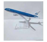 WJXNNON Per KLM Royal Dutch Airlines B777 Modello Di Aereo In Metallo Pressofuso, Regali Da Collezione, 16 Cm(KLM-B777)