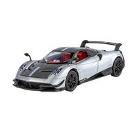 WJXNNON per Pagani Huayra BC Alloy Sports Car Diecast Model Decorazione Ornamenti Collezione Giocattoli Regalo 1:24(Silver with Box)