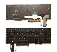 WJY Tastiera francese AZERTY per Lenovo Thinkpad E580 E585 L580 L590 PC portatile Laptop Replacement Keyboard Keyboard with backlight