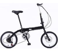 WJYCGFKJ 16 in Bicicletta Pieghevole Adulti, Doppio Freno a V, per Campeggio, City Bike-Bianco, Adatta per Bambini, Adulti, autostrade, Montagne, Escursioni all'aperto