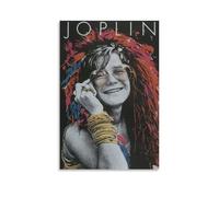 WJYCHEND Janis Joplin - Poster su tela con copertina di album cantante e musicale, decorazione artistica da parete, per camera da letto, 30 x 45 cm, senza cornice