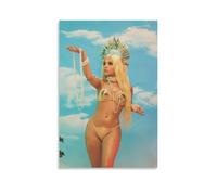 WJYCHEND Poster su tela con copertina di Becky G Singer, serie musicale, decorazione artistica da parete, per camera da letto, 40 x 60 cm, senza cornice