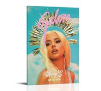 WJYCHEND Poster su tela con copertina di Becky G Singer, serie musicale, decorazione artistica da parete, per camera da letto, 60 x 90 cm, con cornice