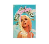WJYCHEND Poster su tela con copertina di Becky G Singer, serie musicale, decorazione artistica da parete, per camera da letto, 40 x 60 cm, senza cornice