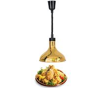 WJYLM Lampada Riscaldante Regolabile per Feste Buffet, Lampada Riscaldante per Alimenti, Lampadario in Metallo, Gold