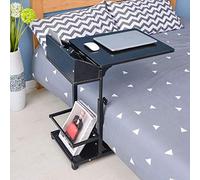 WJYLM scrivania Portatile Stand in Legno, Moda Regolabile Tabella del Computer Portatile Computer Portatile scrivania Soggiorno Letto Regolabile End Table tavolino Mobili,103-2 Nero