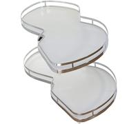WJYTDHIQS Organizer da cucina estraibile, mobile angolare cieco da cucina, mensola doppia a carosello, per armadio da 50,8 x 86,4 x 41,9 cm, ogni vassoio oscilla indipendentemente (aperto a destra)