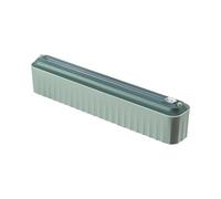 WJYWX Dispenser per pellicola trasparente, dispenser per pellicola alimentare con taglierina, organizer per fogli di alluminio e plastica, dispenser per carta pergamena (verde)