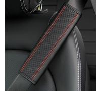 WJYZNB 2 Pezzi Cuscinetti per Cinture di Sicurezza Auto, Compatibile con Mercedes-Benz Mercedes-EQ EQA EQB EQC EQS 300 350 400 580 450+, Accessori Auto,Black