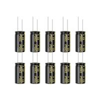 WJZJSVWTAU 10Pcs 2200UF Aluminum Electrolytic Capacitor Kit 63V2200UF 18x35 High Frequency Low Capacitors Assortment Box Kits diy supplies