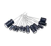 WJZJSVWTAU 120pcs 12 Value 1uF~470uF Electrolytic Capacitors Assortment Kit 10pcs Each Value diy supplies