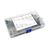 WJZJSVWTAU 150Pcs 15Values Polyester Film Capacitor Assortment Box Kit 0.33NF 2A331J 470NF 2A474J 2A821J 2A102J 2A393J 2A474J diy supplies