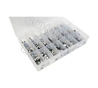 WJZJSVWTAU 1uF~1000uF 6.3V - 50V Total 400PCS 24Value Aluminum Electrolytic Capacitors Assortment Kit + Box diy supplies