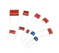 WJZJSVWTAU 200pcs 630V 0.001uf - 2.2uf Metal Film Capacitors Assortment Kit 25Values High Frequency Capacitor Set 0.1uf 0.22uf 0.33uf 1uf diy supplies