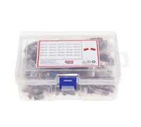 WJZJSVWTAU Capacitor 200pcs/Box 25 Types 630V 0.001uf~2.2uf CBB Metal Film Capacitors Assortment Kit diy supplies