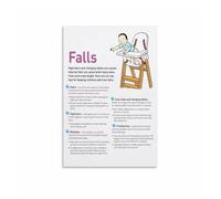 WJZJSVWTAU New Parents Must-Know Poster - Baby Fall Prevention Safety Tips, Educational Wall Art for Nursery Room(Unframed,16x24inch(40x60cm))