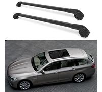 WJZXWJZC Auto Portapacchi Barre Trasversali,per BMW 5 Series F11 Touring Estate 2010-2017 Alluminio Tetto Esterno,Black
