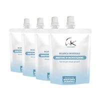 WK - 4 Sacchetti da 250 grammi di Polifosfato Liquido per Caldaia, Ricarica Universale Specifica per Mini Pompe Dosatrici, Funge da Anticalcare e Anticorrosivo.
