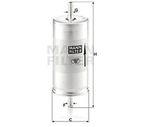 MANN-FILTER Filtro carburante WK 413 per Fiat Panda