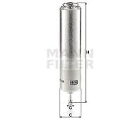 WK 5001 MANN-FILTER Filtro carburante per ALPINA,BMW,MINI