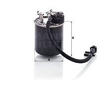WK 820/19 MANN-FILTER Filtro carburante per MERCEDES-BENZ