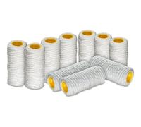 WK - Cartuccia Filtrante per Filtro Acqua in Filo Avvolto, 10 Pezzi da 5 Pollici con Permeabilità 50 Micron, Pratica Modalità di Usa e Getta