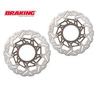WK021L WK021R DISCHI ANTERIORI BRAKING SK2 PER YAMAHA BT BULLDOG 1100 2002-2006