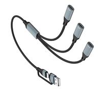 WKabnkn 1PC 2/3 In1 USB/Tipo C Host Adattatore Splitter di Potere A Tipo C Maschio Femmina Cavo Per La Ricarica E Cavo Di Estensione Dati