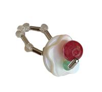 WKabnkn Anelli elastici regolabili unici Fritillary Strench anelli dito per il partito Affascinante Asimmetrico Joint Elastic Finger, Misura unica, come descritto, come descritto