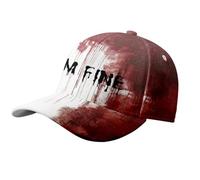 WKabnkn Cappellini da baseball insanguinati a tema horror per feste cosplay divertente unisex spaventoso cappello da baseball per Halloween vestito da gioco di ruolo cappelli da festa