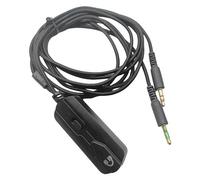 WKabnkn Cavo di prolunga per cuffie da 3,5 mm con controllo dei volumi e silenziatore per PC portatile, tecnologia di cancellazione attiva del rumore, splitter per cuffie