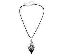 WKabnkn Collana artigianale ornamento con paesaggio incantevole all'interno accattivante catena da collo con ciondolo luminoso neve montagna delicato neve montagna collana ciondolo, Misura unica, come