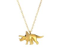 WKabnkn Collana con ciondolo a forma di dinosauro, regolabile, per aggiungere fascino alla moda a qualsiasi look, gioiello alla moda per bambini, Misura unica, come descritto, come descritto